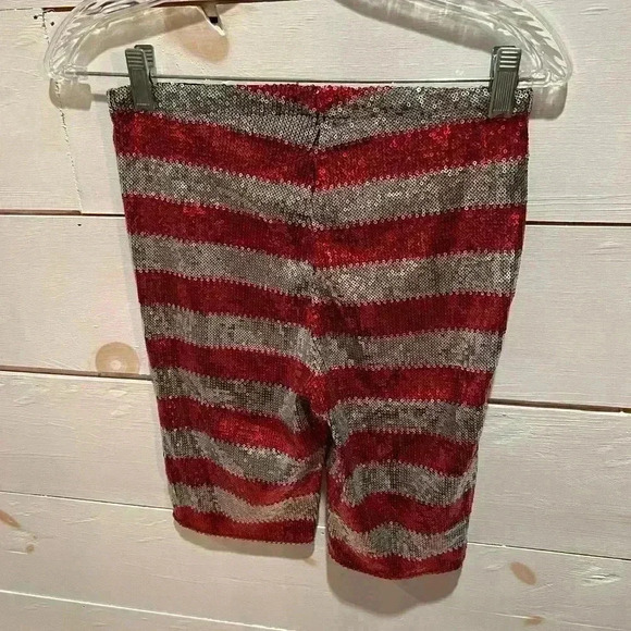 Bear Dance patriotic American flag sequin shorts, Fourth of July, size small - Picture 2 of 6